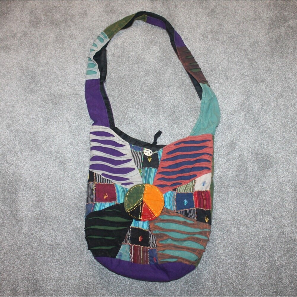BOHO Chic Crossbody Shoulder Bag Quilted Bag Tote Peace Gypsy Rose